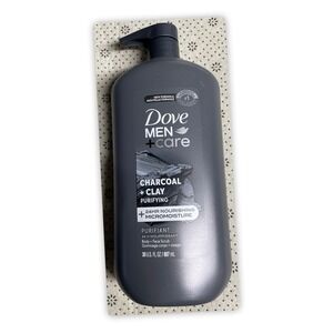Dove Men Care Charcoal + Clay Body + Face Scrub, 30 U.S. FL OZ.